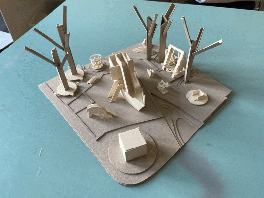 Spielplatz Modell Architektur 02